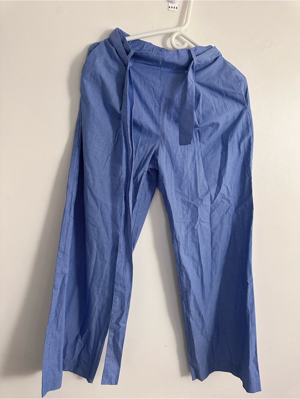 Abercrombie & Fitch Blue Drawstring Straight-Leg Chinos